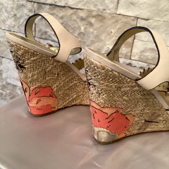 Coach Justeen Platform Espadrille Wedge Sandals - Picture 9 of 14